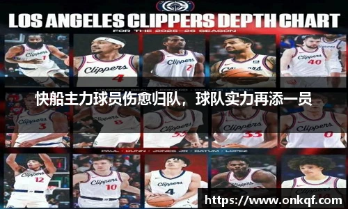 快船主力球员伤愈归队，球队实力再添一员